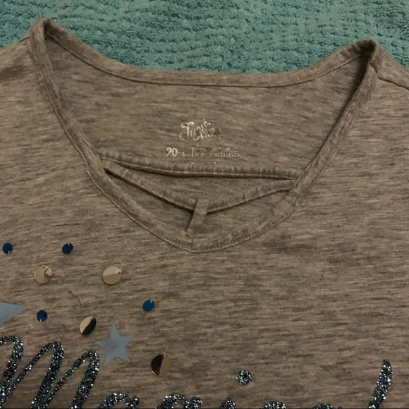 💥 Justice Girls Size 20 Plus SS Shirt - Picture 7 of 9